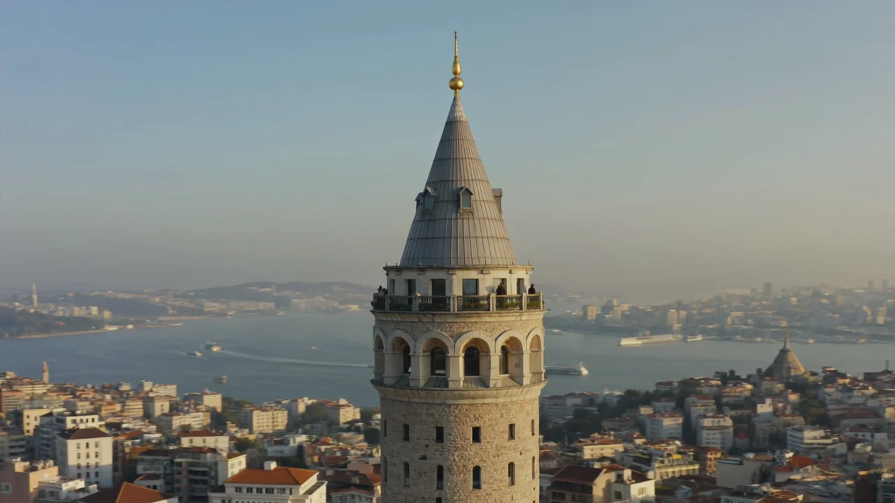 Orbit around Galata Tower